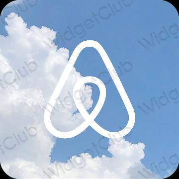 Estetické Fialová Airbnb ikony aplikácií