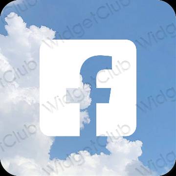 Icone delle app Facebook estetiche