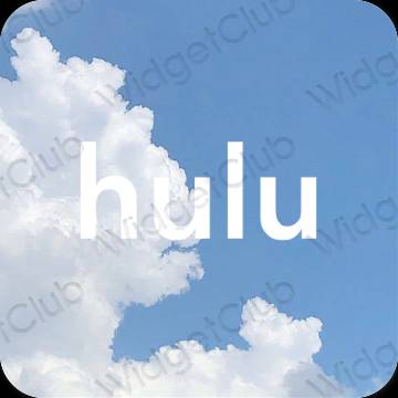 미적인 보라색 hulu 앱 아이콘