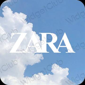미적인 보라색 ZARA 앱 아이콘