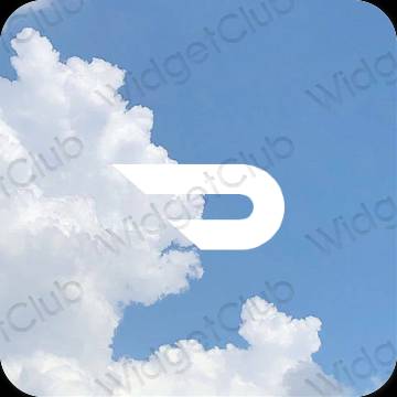 Estetski ljubičasta Doordash ikone aplikacija