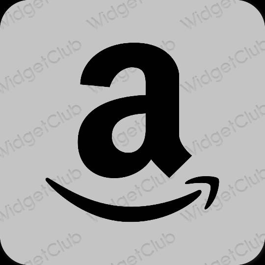 Estetic gri Amazon pictogramele aplicației
