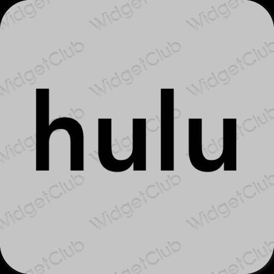 Aesthetic gray hulu app icons
