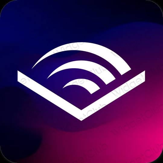 Ästhetische Audible App-Symbole