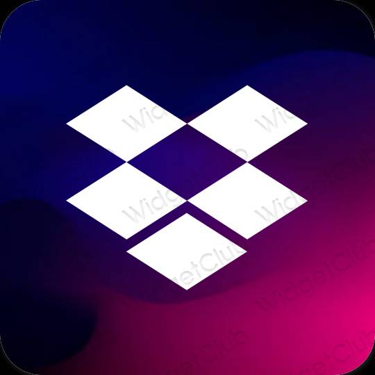 Pictograme pentru aplicații Dropbox estetice