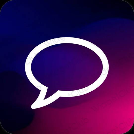 Ästhetische Messages App-Symbole