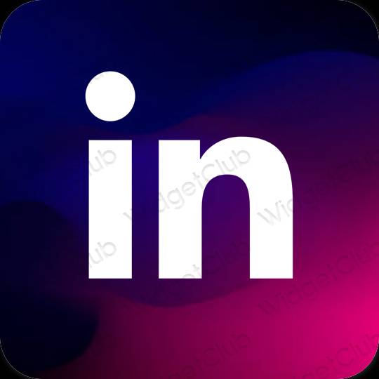 Aesthetic Linkedin app icons