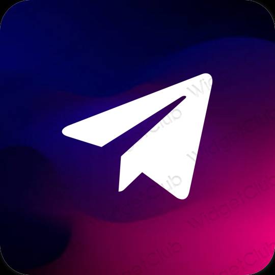 Ikon aplikasi estetika Telegram