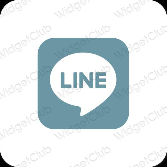 Icônes d'application LINE esthétiques