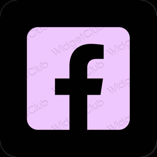 Biểu tượng ứng dụng Facebook thẩm mỹ