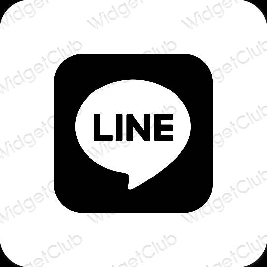 Icônes d'application LINE esthétiques