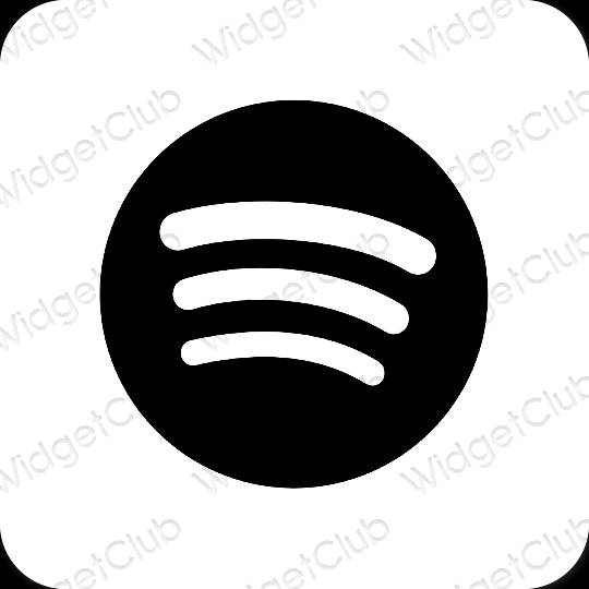 نمادهای برنامه زیباشناسی Spotify