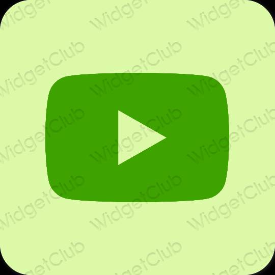 Icônes d'application Youtube esthétiques