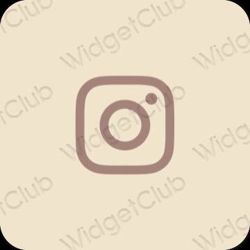 Estetis krem Instagram ikon aplikasi