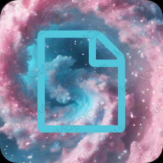 Aesthetic blue Files app icons