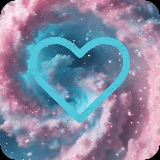 ესთეტიკური Apple Health აპლიკაციის ხატები