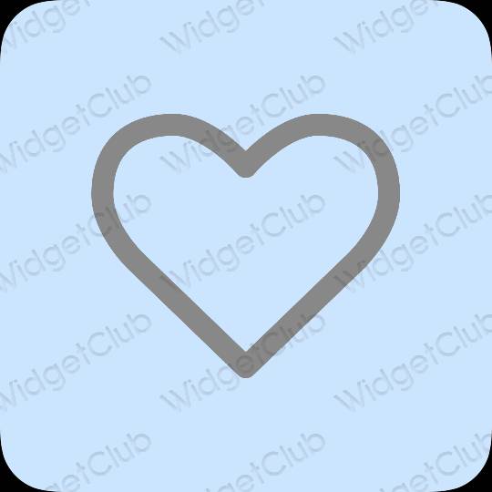 ესთეტიკური Apple Health აპლიკაციის ხატები