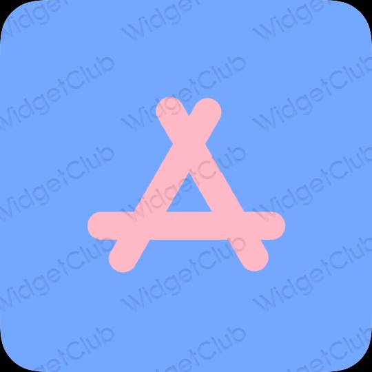 Aesthetic blue AppStore app icons