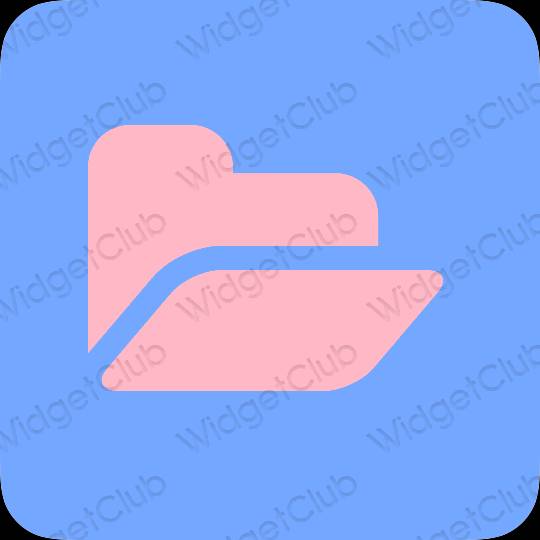 Aesthetic purple Files app icons