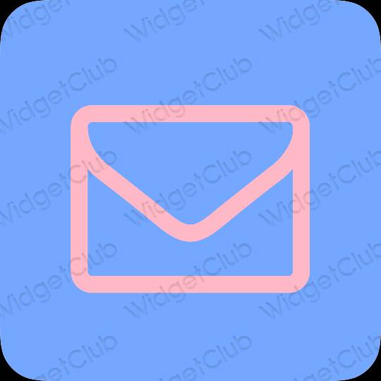 Aesthetic blue Mail app icons