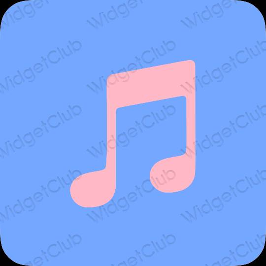 Aesthetic blue Music app icons
