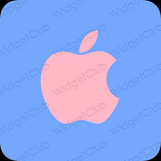 Aesthetic blue Apple Store app icons