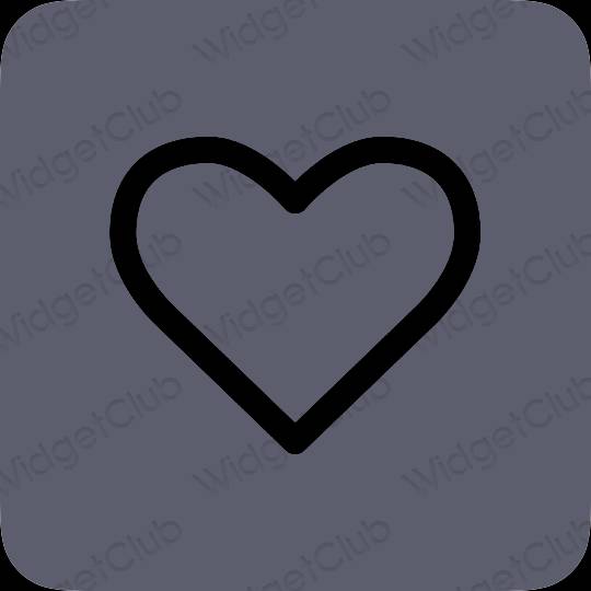 ესთეტიკური Apple Health აპლიკაციის ხატები