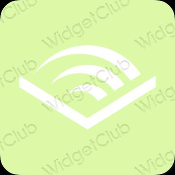 រូបតំណាងកម្មវិធី Audible សោភ័ណភាព