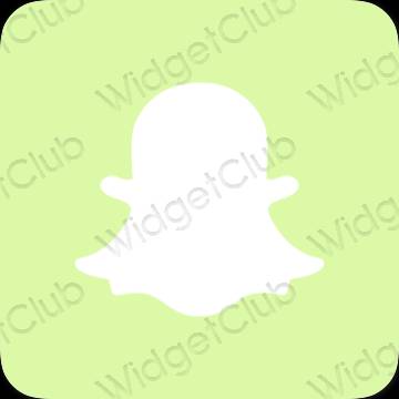 រូបតំណាងកម្មវិធី snapchat សោភ័ណភាព