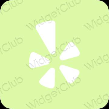 រូបតំណាងកម្មវិធី Yelp សោភ័ណភាព