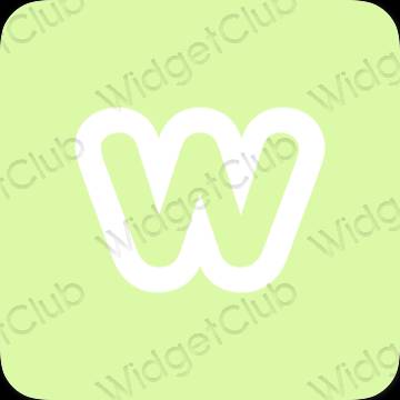 Aesthetic Weebly app icons