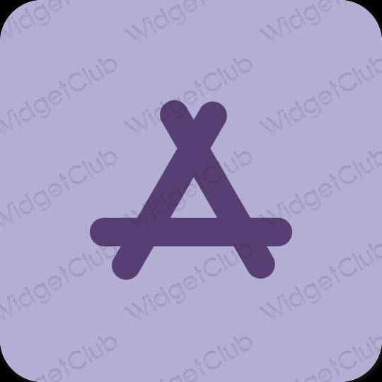 Estetsko vijolična AppStore ikone aplikacij