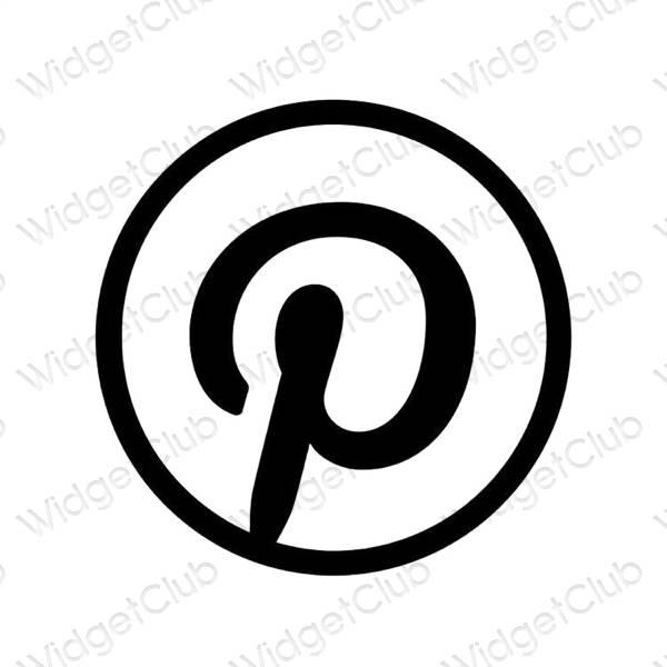 جمالية Pinterest أيقونات التطبيقات