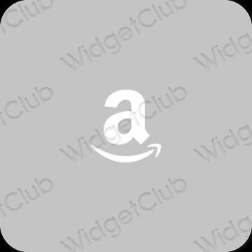 Estetis Abu-abu Amazon ikon aplikasi