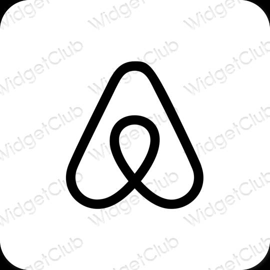 ესთეტიკური Airbnb აპლიკაციის ხატები
