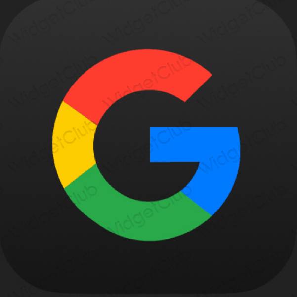 Icônes d'application Google esthétiques