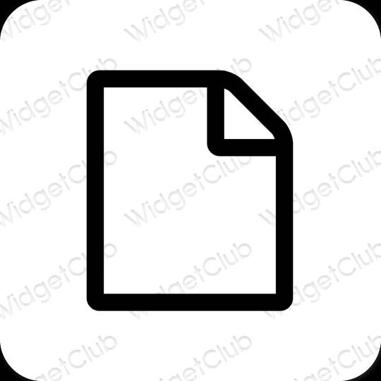 Esthetische Notes app-pictogrammen