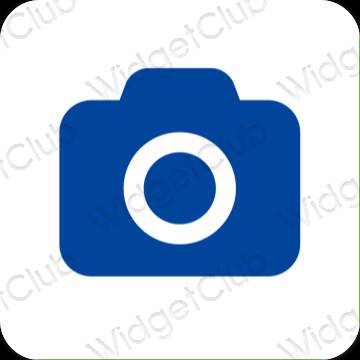 Estético roxo Camera ícones de aplicativos