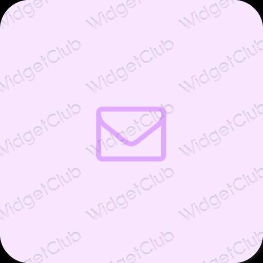 Aesthetic purple Mail app icons