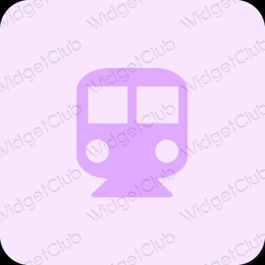 Estetyka fioletowy Yahoo! ikony aplikacji