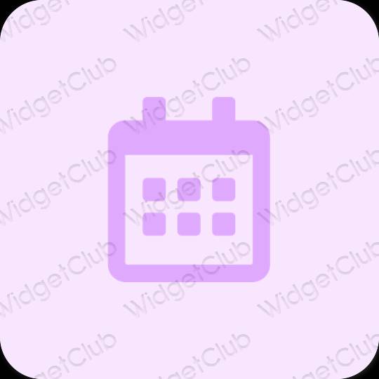 Pictograme pentru aplicații Calendar estetice