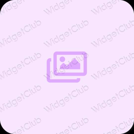 Естетичний фіолетовий Photos значки програм