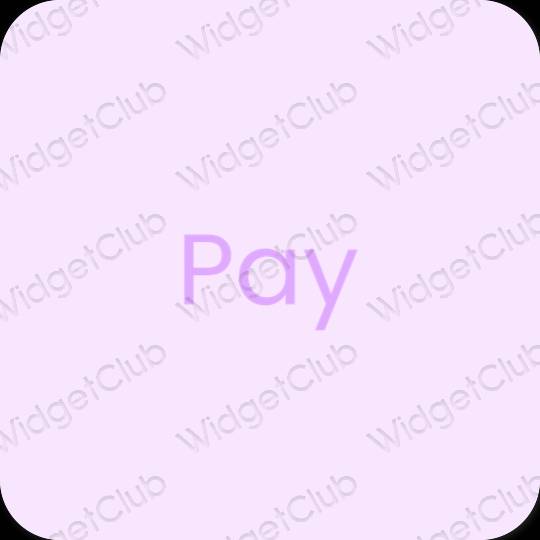 미적인 보라색 PayPay 앱 아이콘