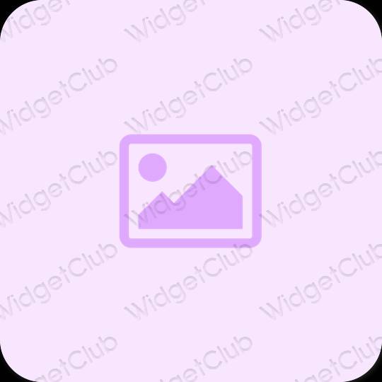 Æstetisk lilla Photos app ikoner
