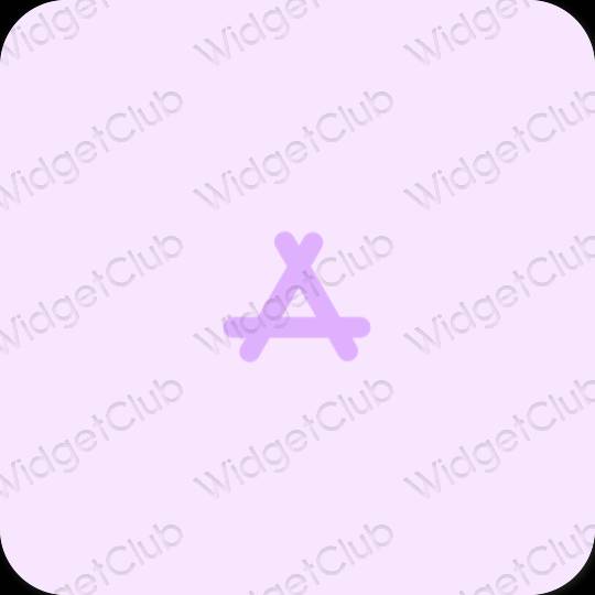 эстетический пурпурный AppStore значки приложений