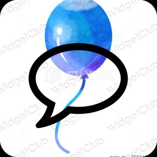 Ästhetische Messages App-Symbole