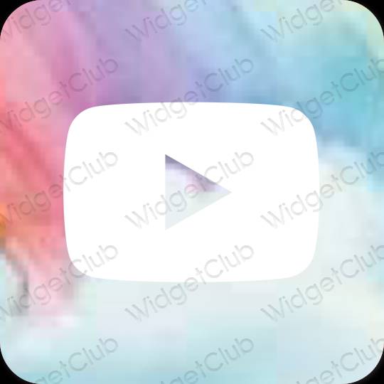 Icônes d'application Youtube esthétiques