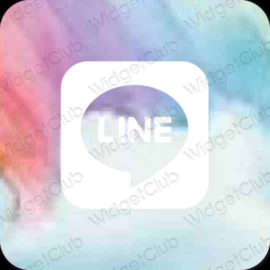 Esthetische LINE app-pictogrammen