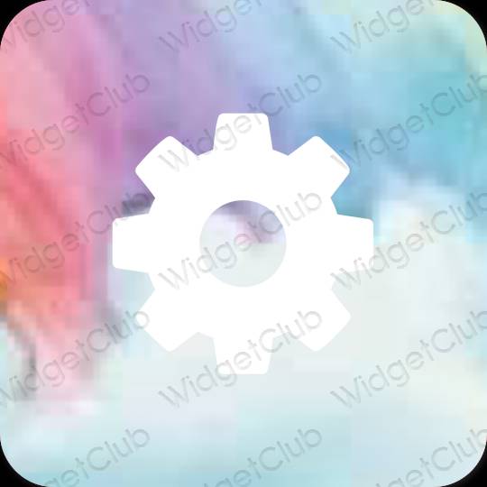 Esthetische Settings app-pictogrammen