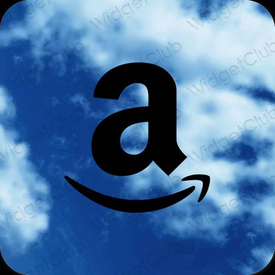 Aesthetic black Amazon app icons